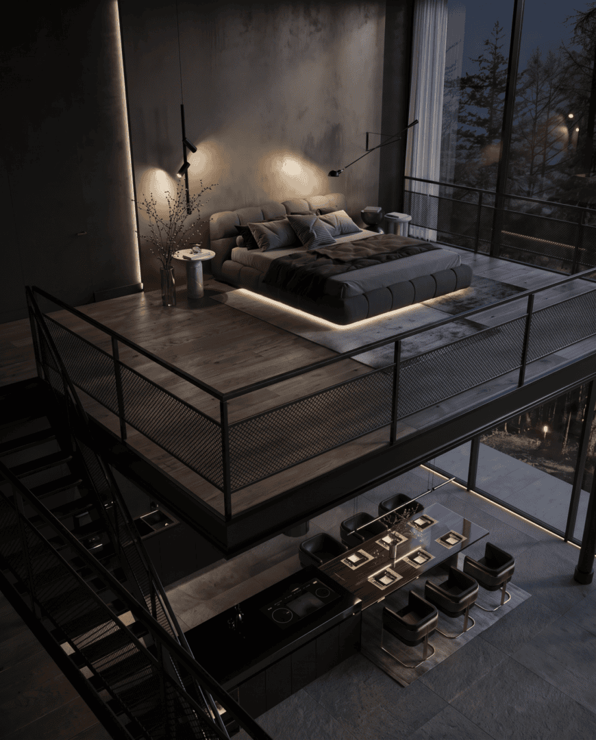 Mezzanine bedroom