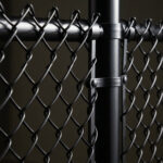 Black PVC-Coated Chain Link Fence Fabric - 6ft ft. x 50 ft. - 11.5 Gauge Core, Weather & Rust Resistant - Image 5