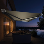 Struxa Retractable Electric Patio Awning with LED Lighting