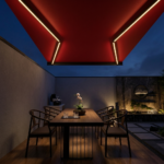 Struxa Retractable Electric Patio Awning with LED Lighting