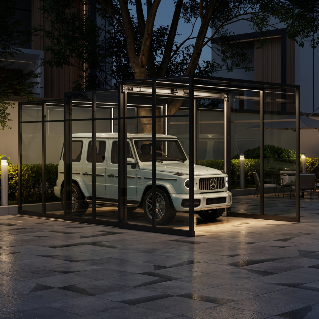 Struxa Retractable Foldable Polycarbonate Carport