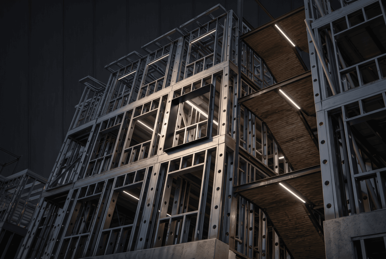 A commercial project under construction