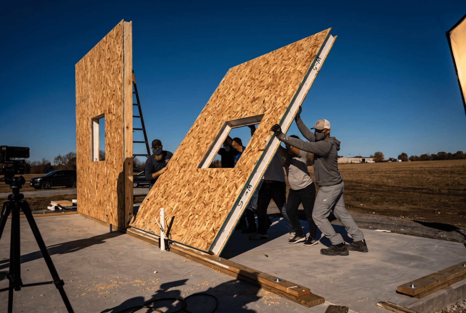A Struxa home under construction
