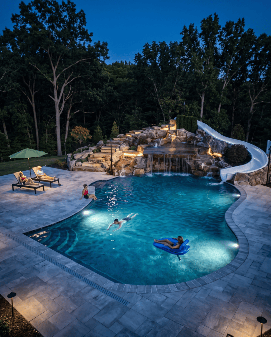 A luxury pool