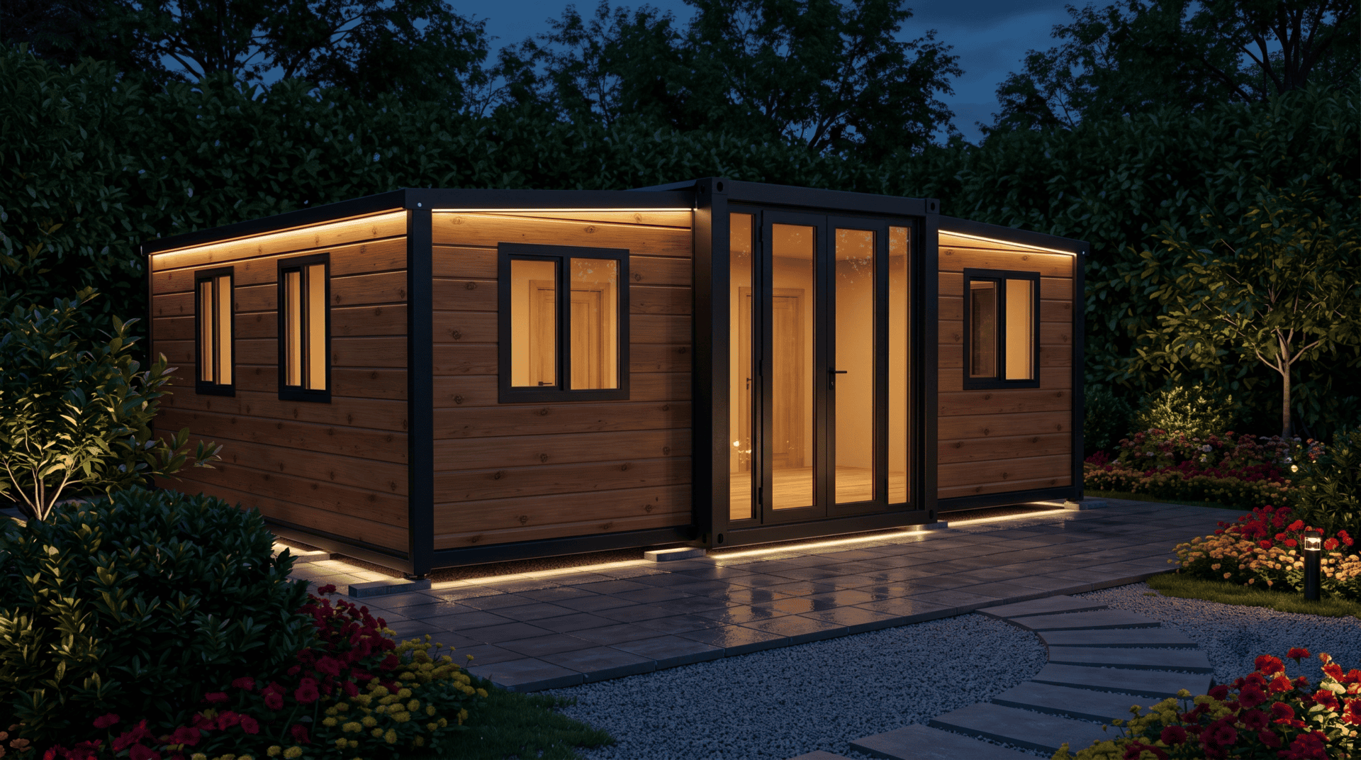 A Struxa expandable tiny home
