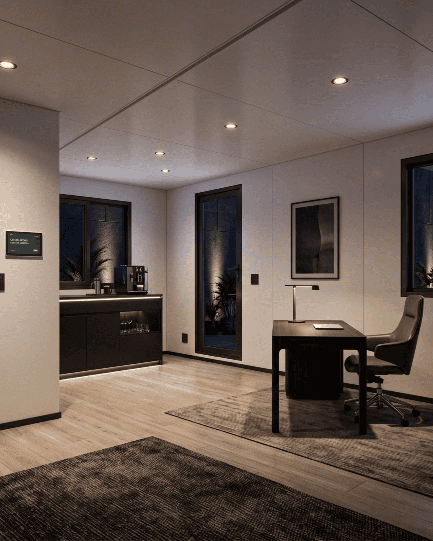 Unit configured as an office