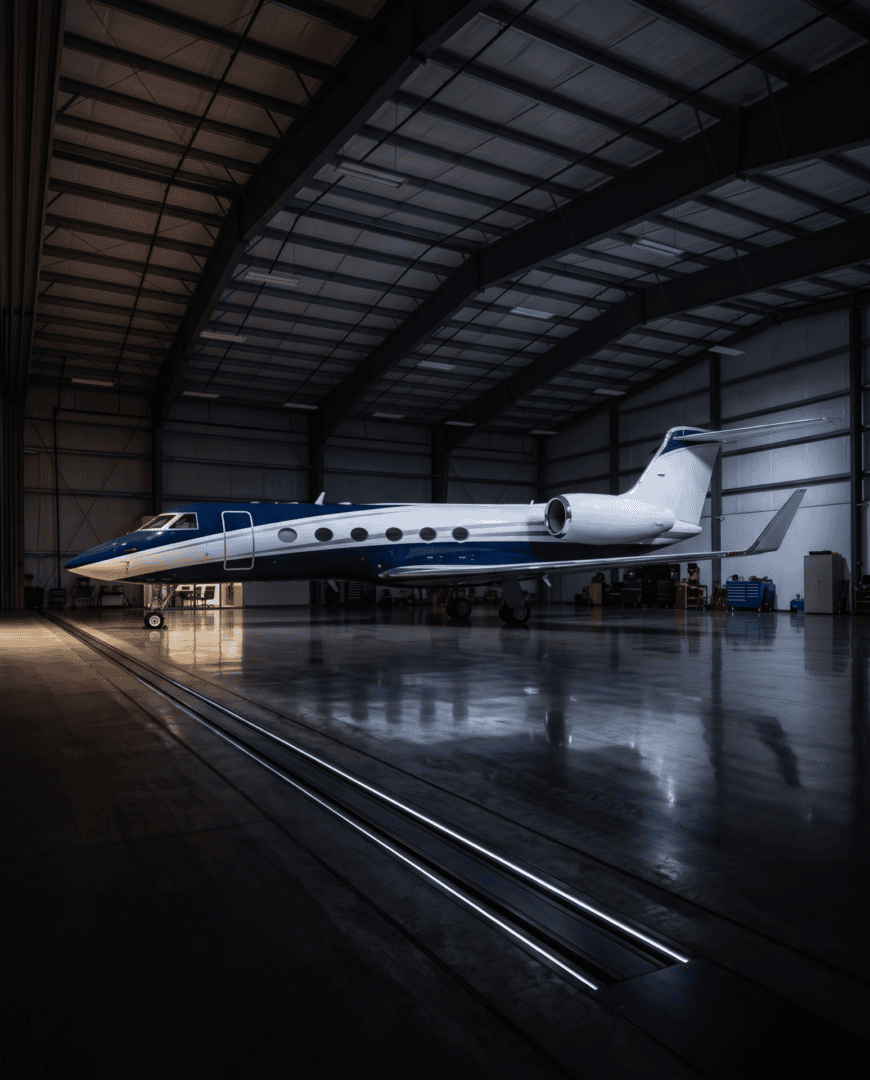 Warehouse or hangar