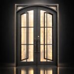Struxa Wrought Iron Double Entry Door