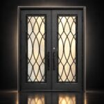 Struxa Wrought Iron Double Entry Door