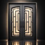 Struxa Wrought Iron Double Entry Door